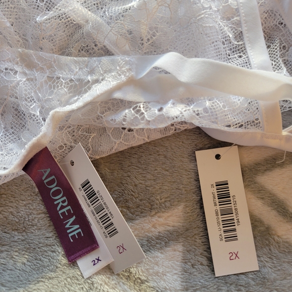 Adore Me White Lace Chemise - Picture 6 of 6